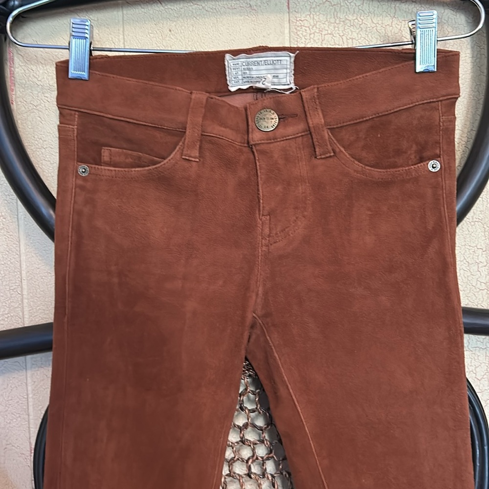 Current Elliot Lamb Suede Leggings - Picture 3 of 11